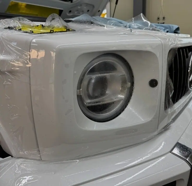 벤츠 G63 AMG 전체 PPF 시공 중