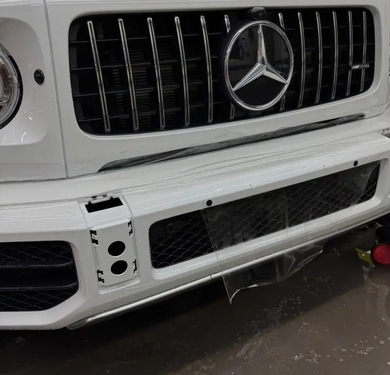 벤츠 G63 AMG 전체 PPF 시공 중