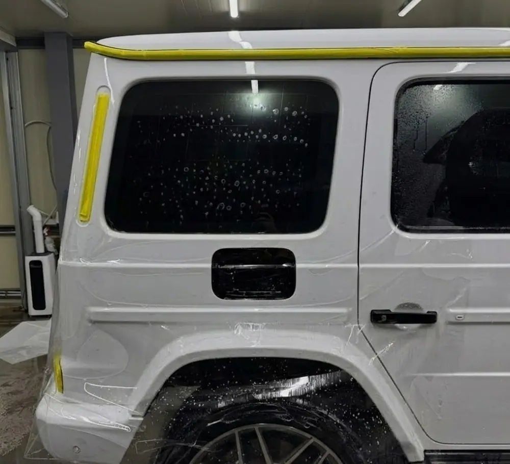 벤츠 G63 AMG 전체 PPF 시공 중