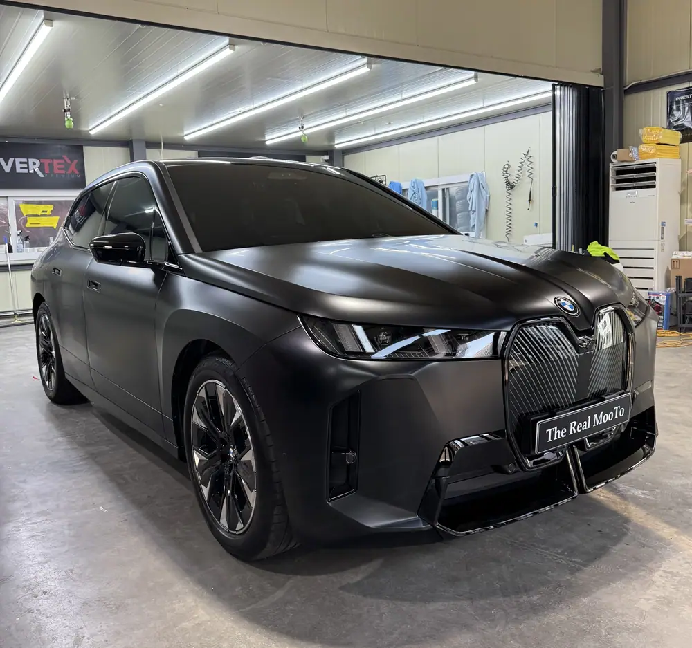BMW iX 무광 PPF 시공 후