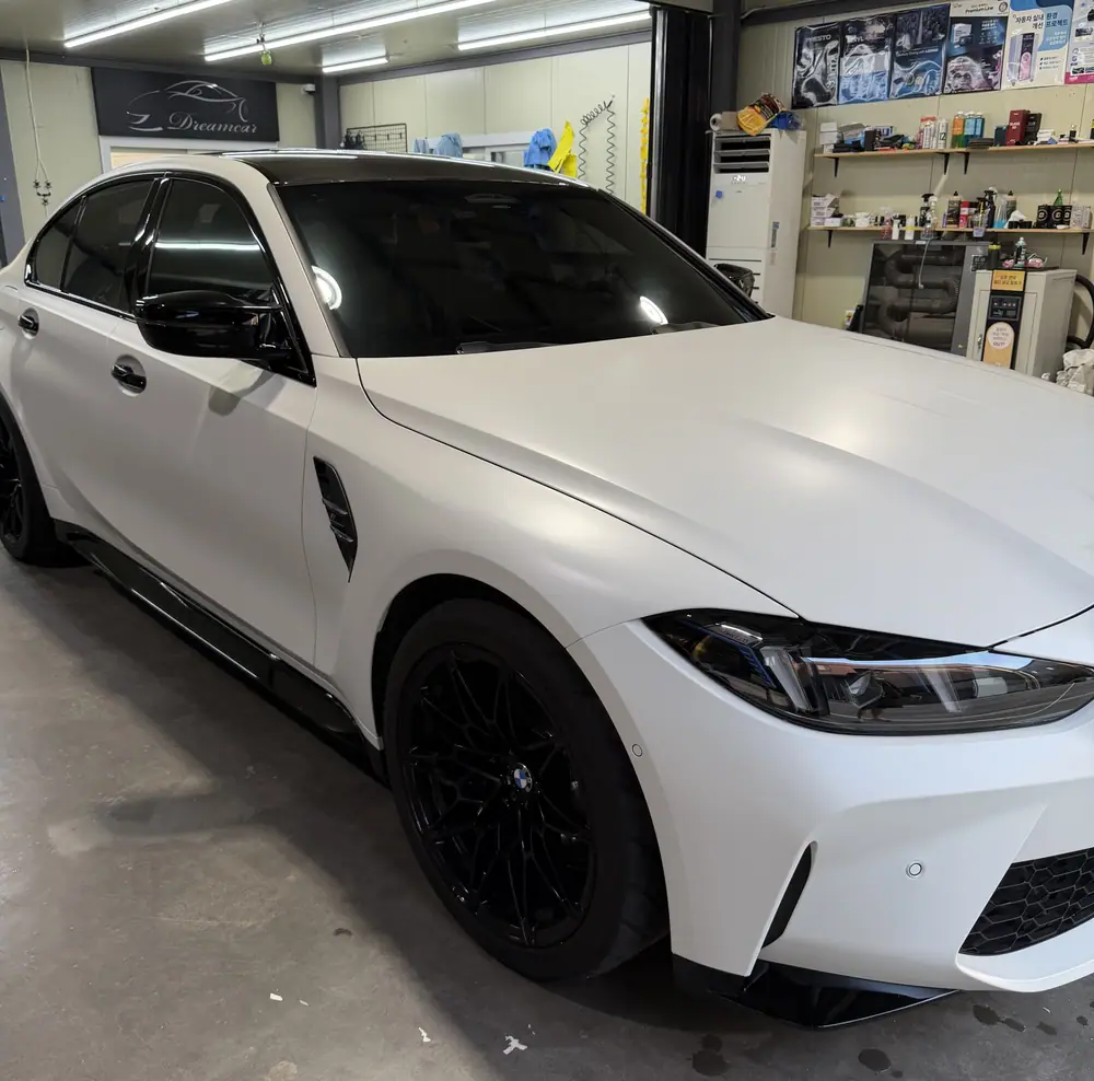 BMW M3 무광 PPF 시공 후