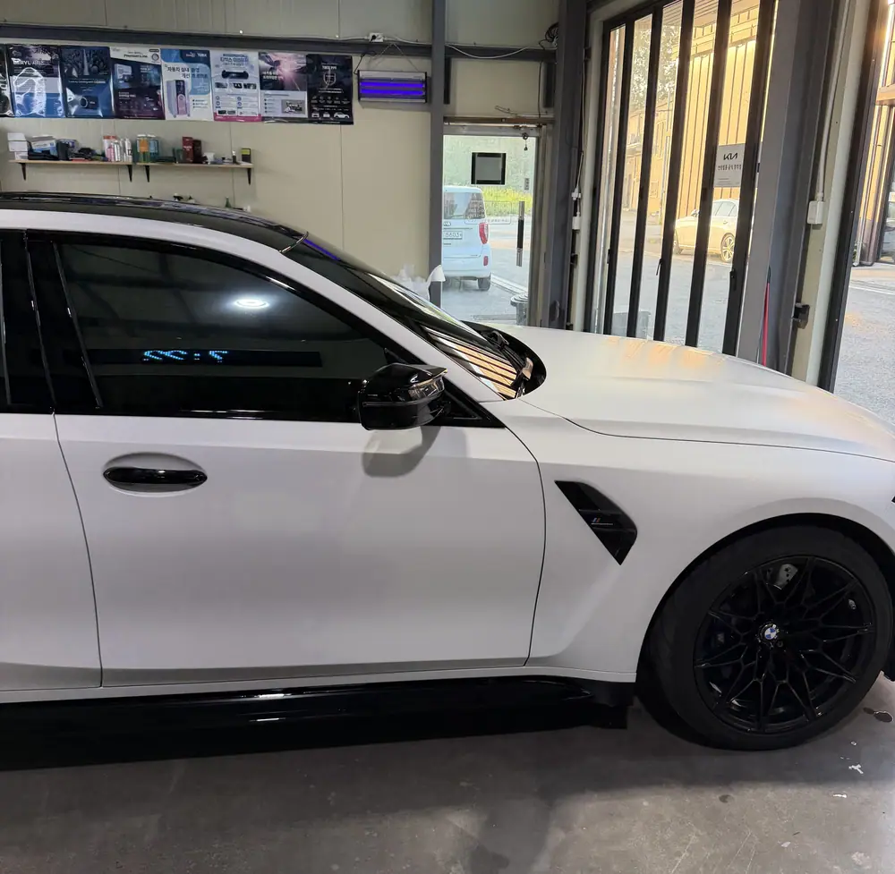 BMW M3 무광 PPF 시공 후