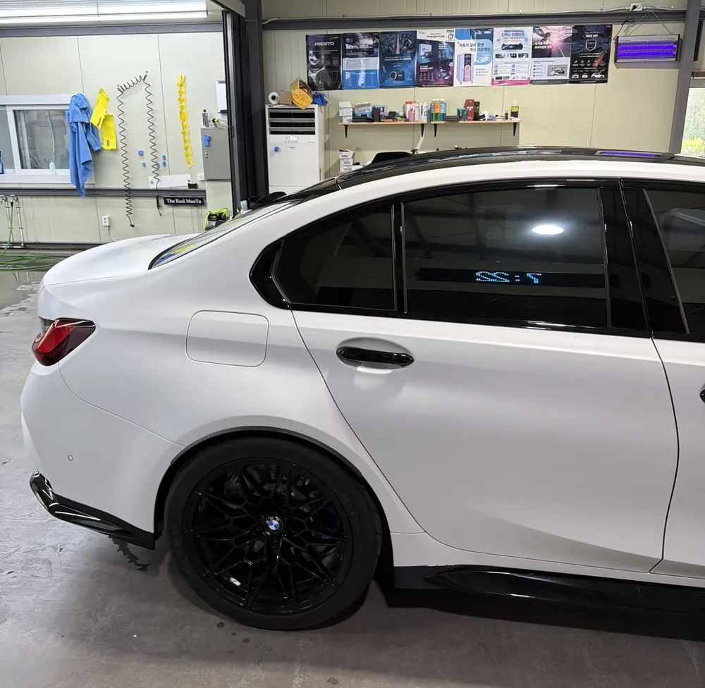 BMW M3 무광 PPF 시공 후