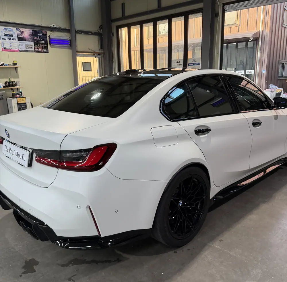 BMW M3 무광 PPF 시공 후