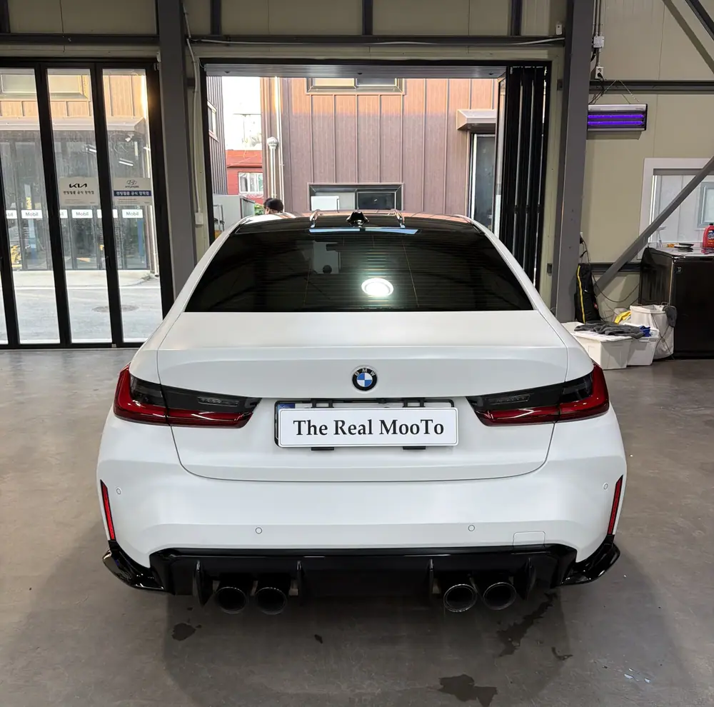 BMW M3 무광 PPF 시공 후